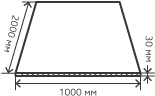 Лист нержавеющий  30х1000х2000  мм.  AISI 304 (08Х18Н10) горячекатаный,  матовый