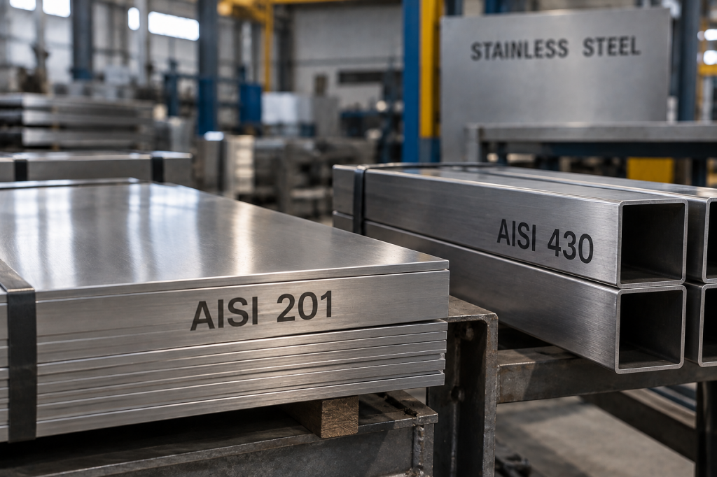Сталь AISI 201 и AISI 430